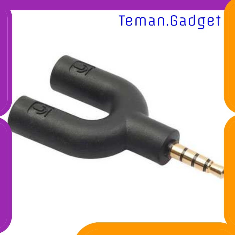 TG-AI222 OVERFLY SPLITTER AUDIO SHAPE U 3.5MM KE MIC &amp; MIC - K0650