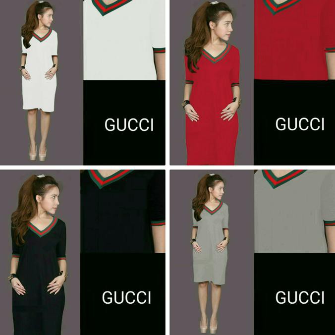 Barang Terbaru mini drees wanita? Dress Gucci V 4w CUCI GUDANG