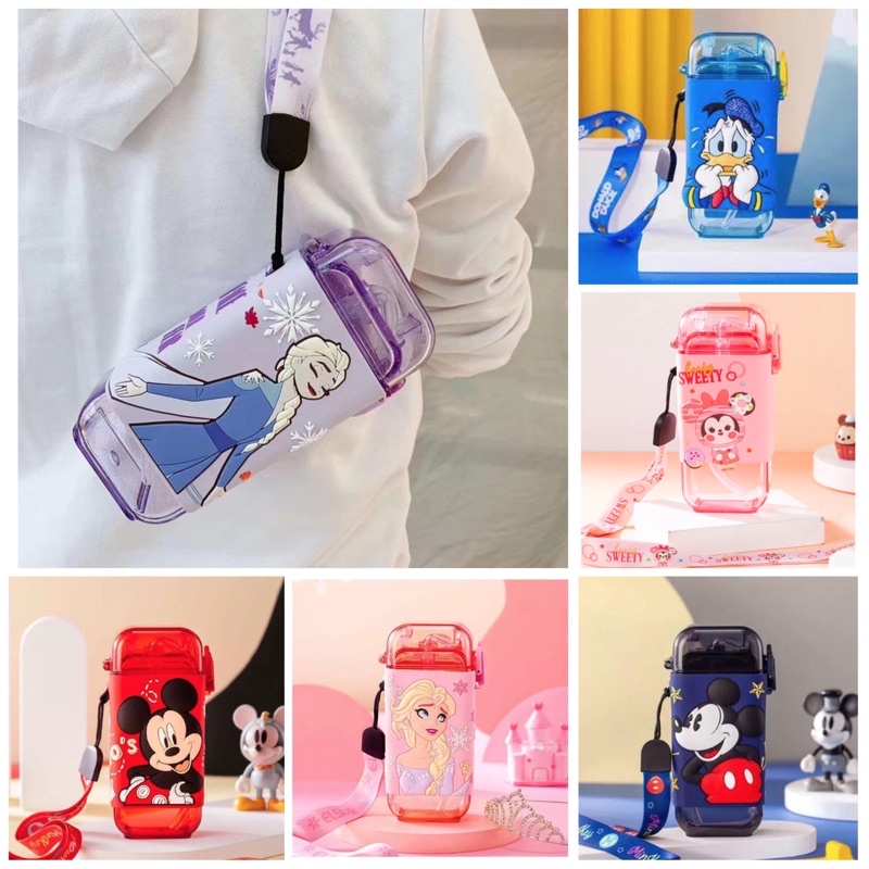 DISNEY Botol Minum Anak Unik /  ORIGINAL Disney water bottle Elsa Mickey donald Cars / Botol Minum Anak disney