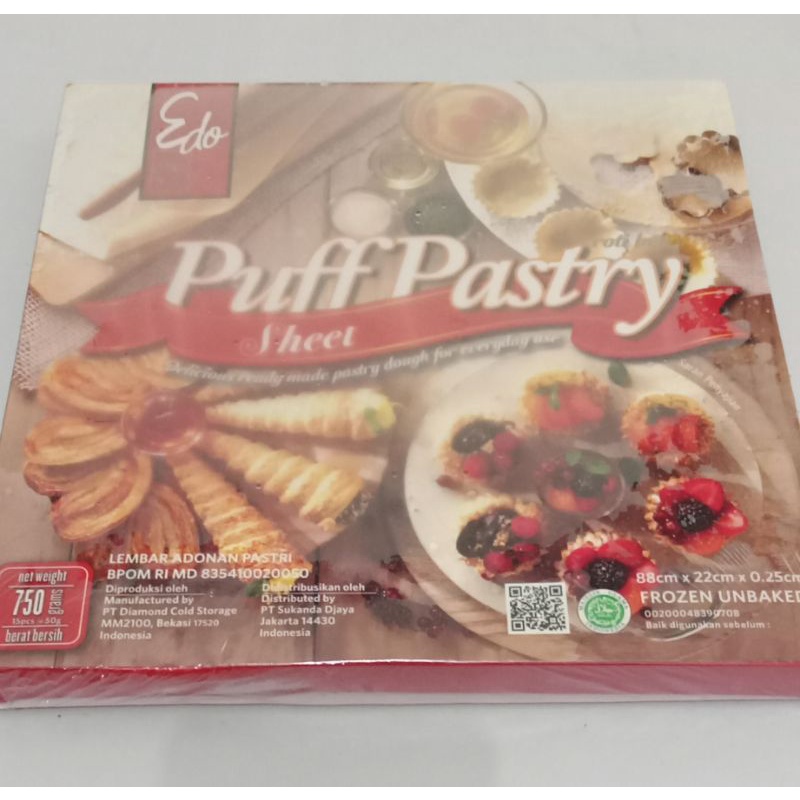 

EDO Puff Pastry Sheet 750 gr