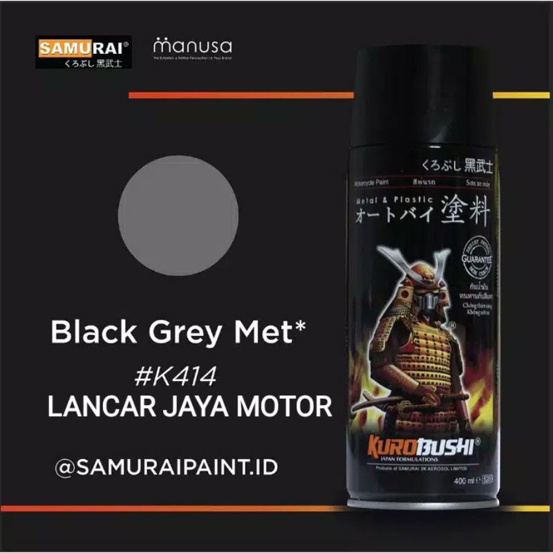 

SAMURAI PAINT #K414 BLACK GREY MET * 400ML