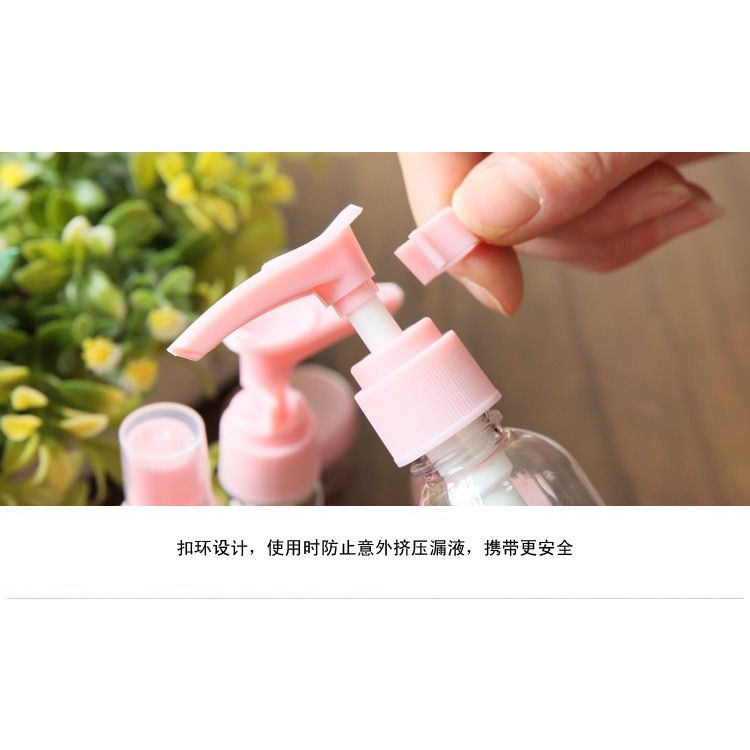 JY Wadah botol isi ulang kosmetik parfum serum Travel Kit 6 in 1 Refill Bottle Spray Toiletries