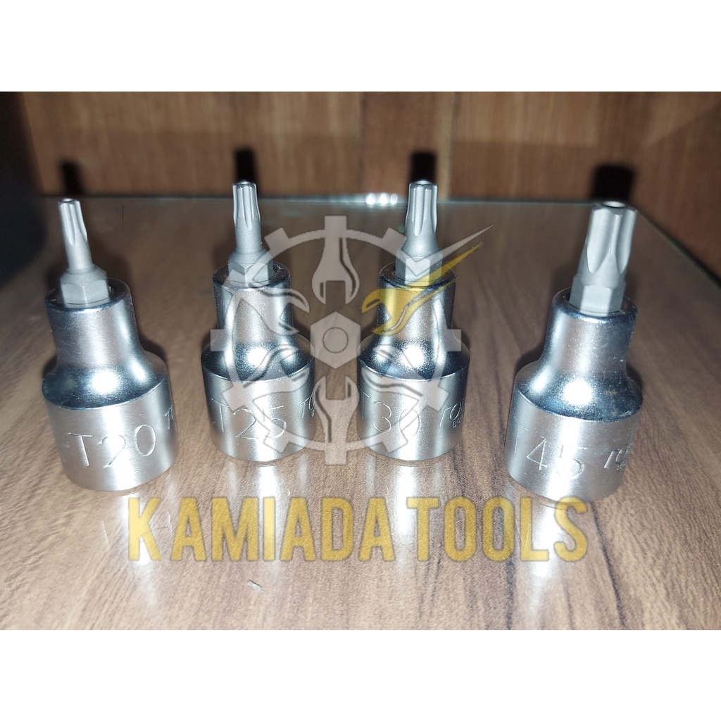 Mata Sock Bintang Lima 1/2" / Kunci Sock Toptul Pentacle Bolt