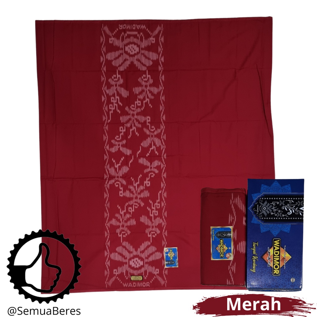 Sarung Wadimor Motif Tumpal Kembang - Kain Tenun Dewasa Pria Laki Cowo Sholat Solat