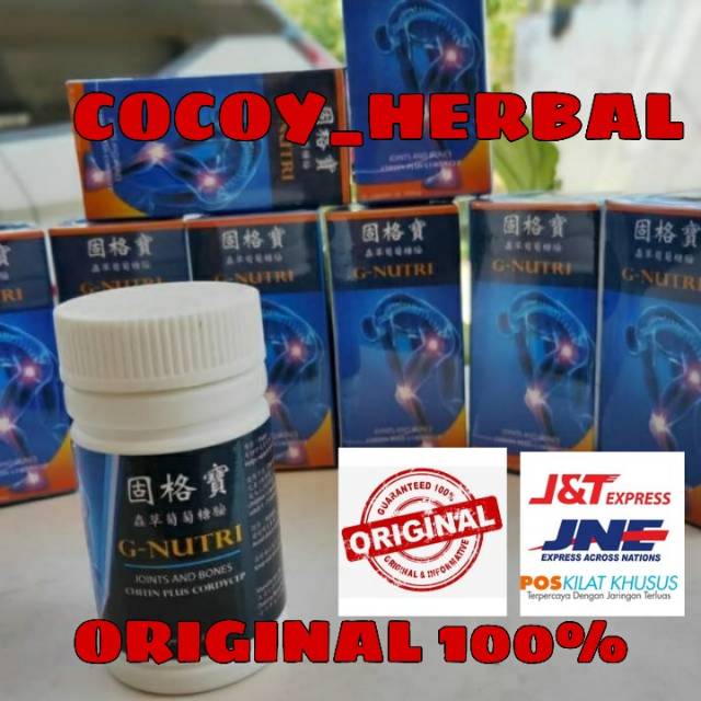 G Nutri - GNutri - G-Nutri - Obat Persendian - Obat Tulang - Obat Sendi Bpom Original 100%