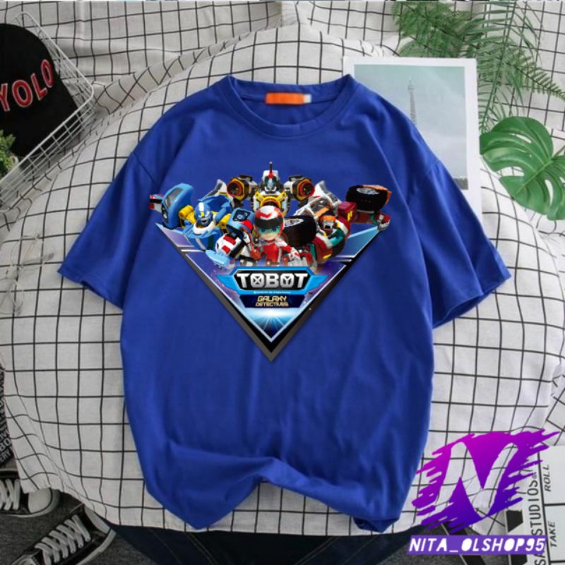 kaos robot kaos anak robot tobot baju kartun anak robot