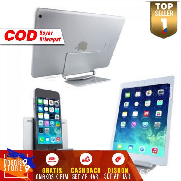 Universal Holder for Tablet PC and Smartphone Stand Dudukan HP Murah Stan Aluminium Handphone iPad