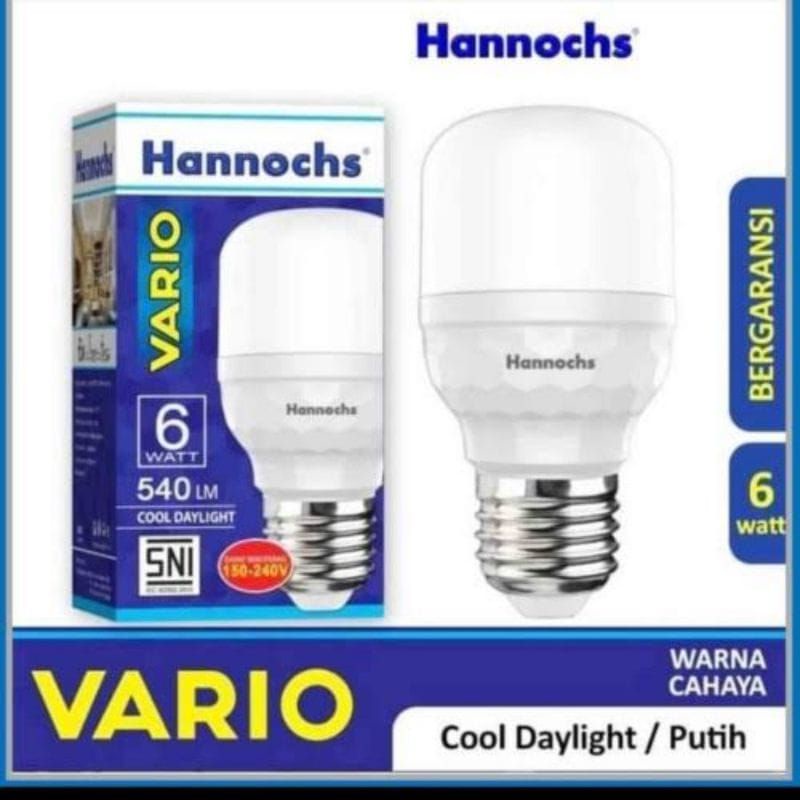 Lampu LED / Bohlam LED Hannochs VARIO 6 Watt / 12 Watt / 18 Watt - SNI Hannochs Murah