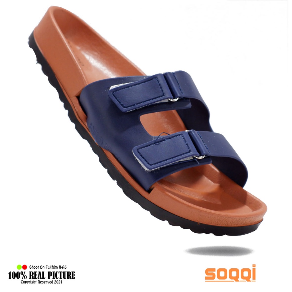 Sendal wanita selop karet jely import korea original sandal slop jely cewek dewasa model casual slide terbaru tebel 3cm model baru branded LL 8051 1LB promo lebaran murah cod 36-40