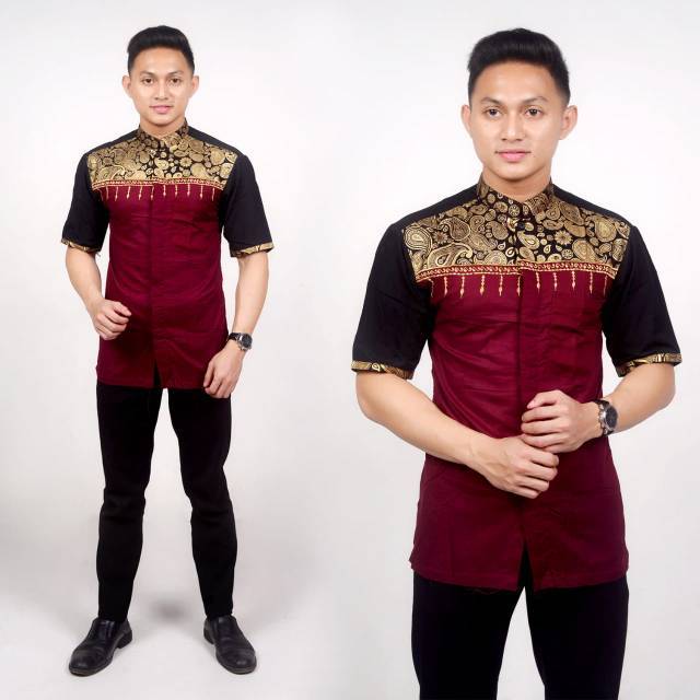 BAJU BATIK KOKO BORDIR ANAK MUDA MODERN BAJU KOKO AYAH BAJU BATIK KOKO BORDIR ANAK MUDA MODERN BAJU KOKO AYAH