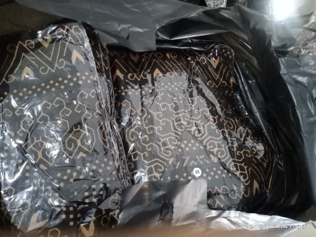 Size M L Xl Xxl Bswart Batik Hrb026 Kenongo Hem Batik Monochrome Semut Coklat Kemeja Batik Pria