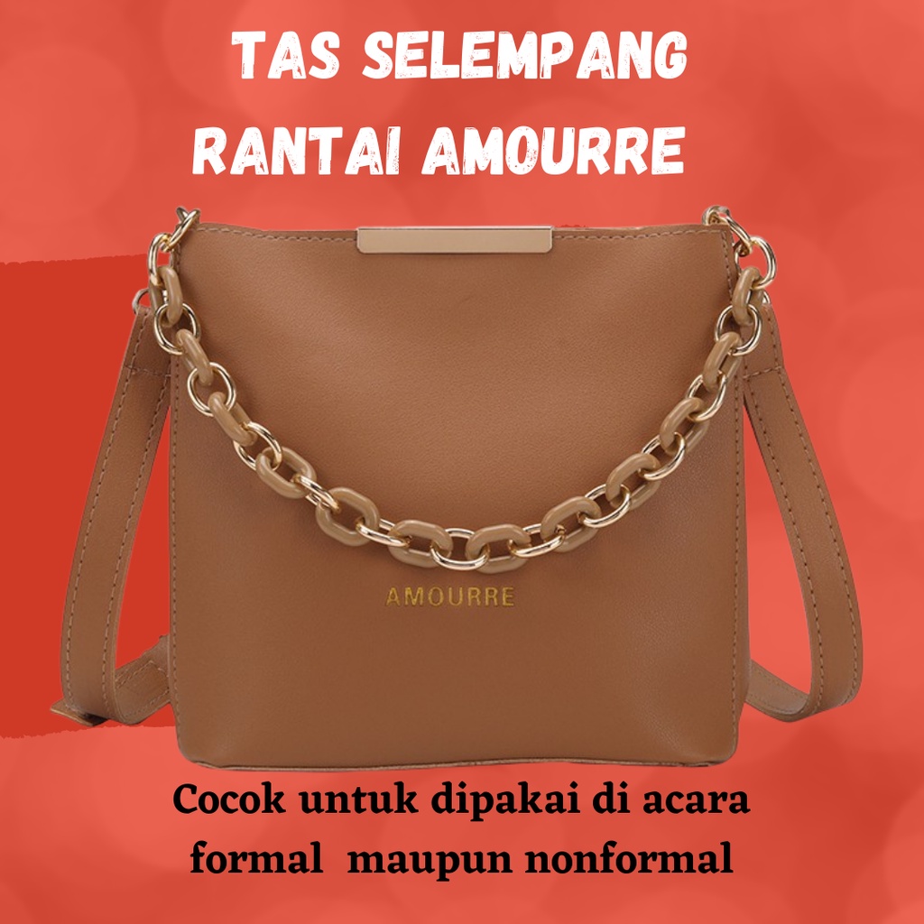 Best Seller!! Tas Selempang Rantai Amourre Fashion Wanita Import Batam