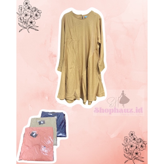 dress korean style midi dress