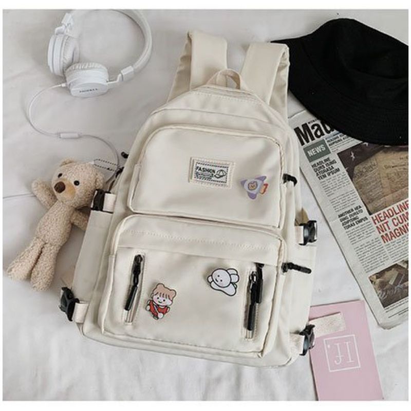 ETALASE KOREA 11/TAS IMPORT MODEL TERBARU/HOT PROMO PRODUK ASLI IMPORT/TAS ANAK CEWEK KOREA STYLE/TAS KOREA AESTHETIC FREE PIN ACRYLIC GANTUNGAN BONEKA DAN STIKER ANIMASI SUPER CUTE/TAS SEKOLAH MODEL KOREA TERBARU/TAS ANAK IMPORT/TAS ASLI IMPORT KEKINIAN