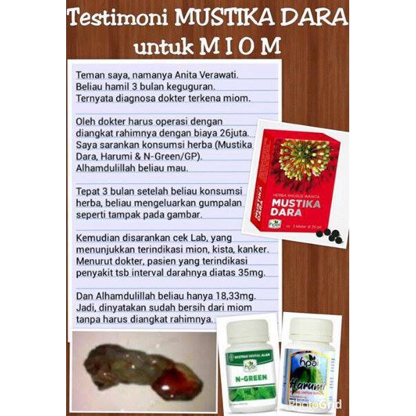 Mustika Dara Hni Hpai Obat Kista Herbal Obat Miom Herbal Obat Mandul Herbal Indonesia