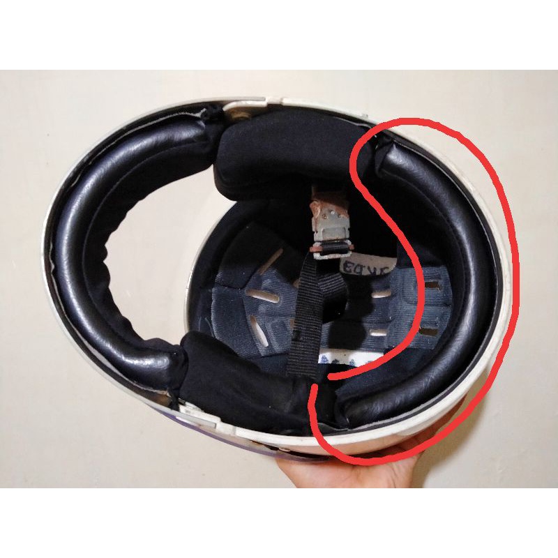 Rahasia Store Bekonang - BUSA LEHER HELM TRX TR-X 1 Second Original