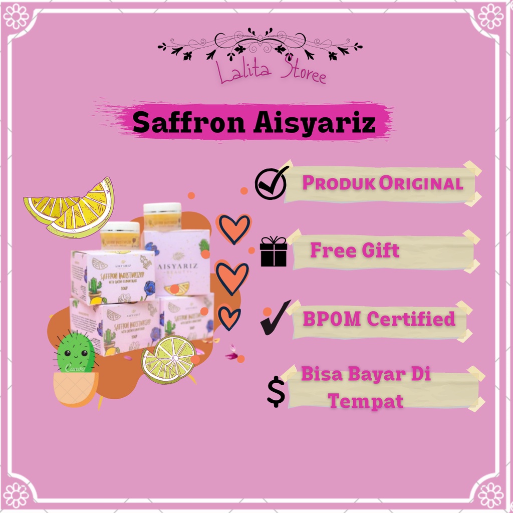 SAFFRON MOISTURIZER BY AISYARIZ BPOM