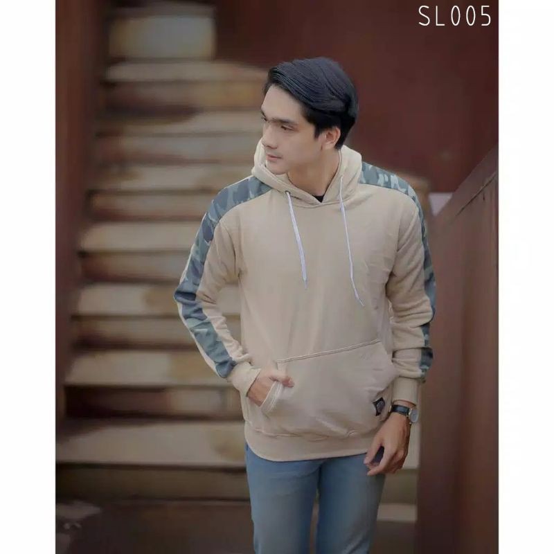 JAKET HOODIE CREAM SLVHX TEBAL ORIGINAL PREMIUM