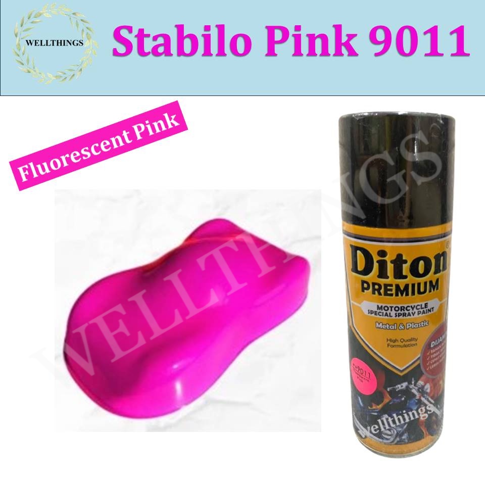 9011 Fluorescent Pink DITON Premium 400cc warna stabilo
