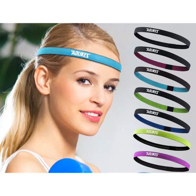 AOLIKES 2101 Headband Sweat Head Band Handuk Kepala Yoga Fitness Sport