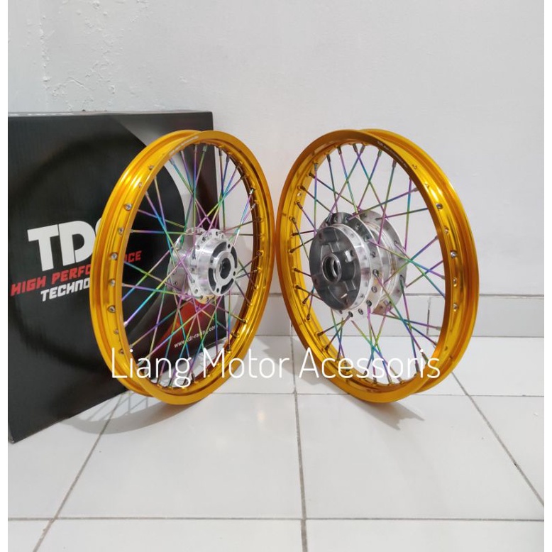 Sepaket Velg TDR Tromol Set Jari2 - Paketan Velg Yamaha New Jupiter MX 135 DD / Njmx Double Disc
