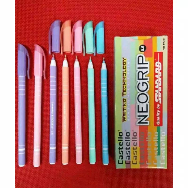 

PULPEN NEOGRIP STANDAR CASTELO ( 0,5 MM ) ( PER LUSIN ISI 12 PCS )