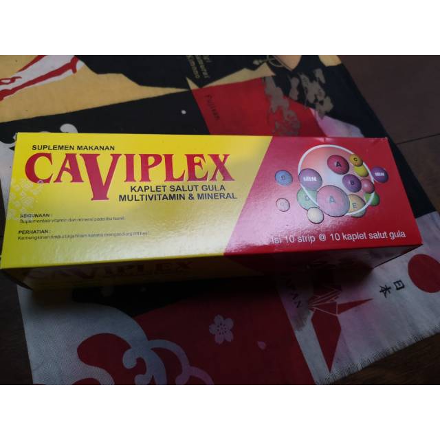 Caviplex tablet multivitamin mineral daya tahan tubuh box isi 100 tablet original erela