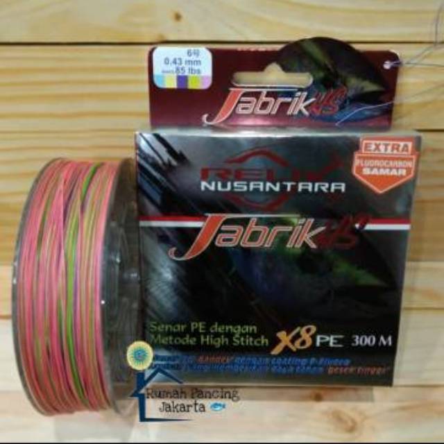 Senar PE Relix Nusantara Jabrik HS 300m Pe.6