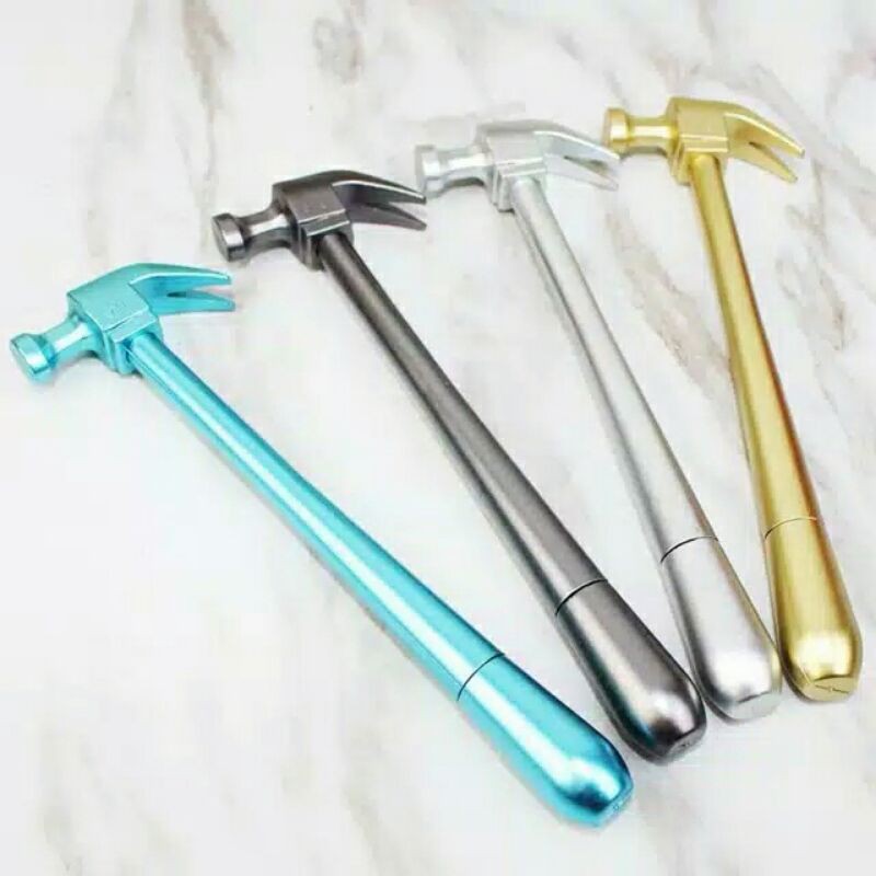 Pulpen Palu / ecer 1pcs hammer gel pen / bolpen lucu unik souvenir-1