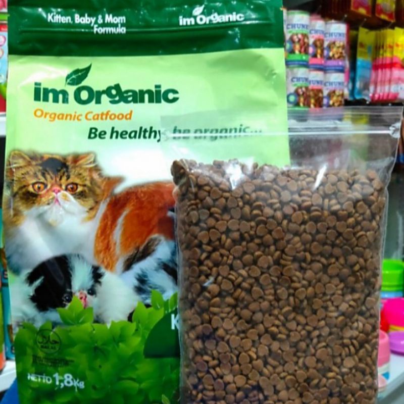 im organik kitten baby &amp; mom repack 2kg | Makanan Kucing dry food