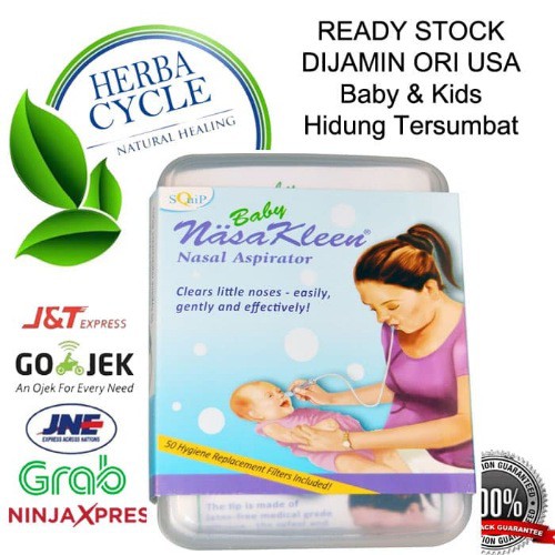 Squip Product Baby NasaKleen Hisap Hidung Tersumbat + 50tub Ori US