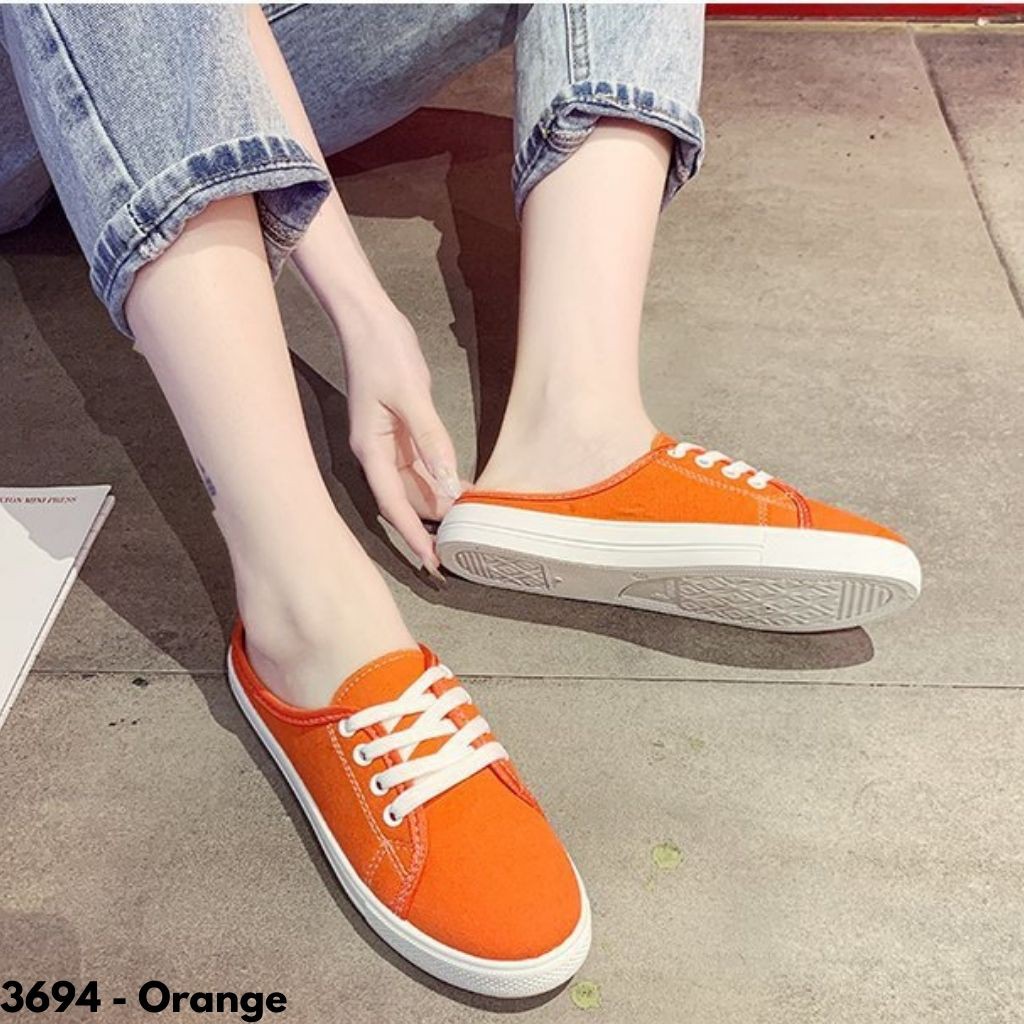 SEPATU SLIP ON WANITA MODEL TERBARU SIMPLE CASUAL WARNA UNIK IMPORT KUALITAS NYAMAN REMAJA 3694 BARU