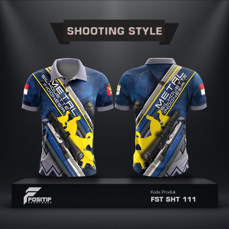 Baju kaos Jersey perbakin menembak Shooting IPSC FST SHT 111