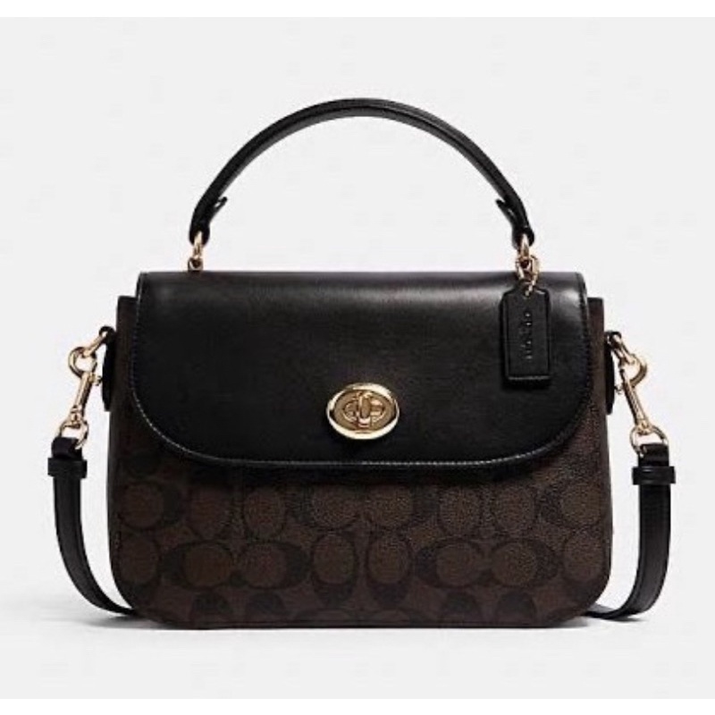 Marlie Top Handle Satchel In Signature Canvas ( COACH C1765 )