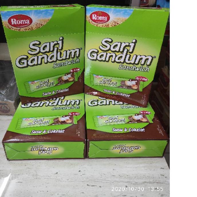 

limited STOCK!Roma Sari Gandum Sandwich Coklat 39 gram (1 pack isi 12 pcs)|KD7