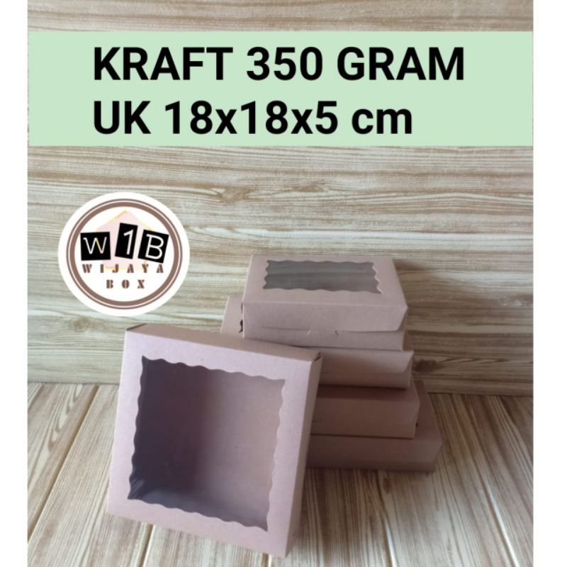 

Dus brownis/ Kraft 350gram laminating uk 18x18x5 cm