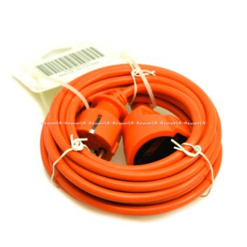 Krisbow Kabel Ekstensi 5 M Kabel Panjang Gulung 5m Stop Kontak Round Cable Orange 5 meter