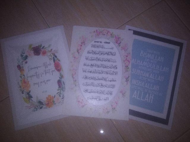 Wall Decor Kayu Mdf 6mm Hiasan Dinding Kado Dekorasi Kaligrafi Series