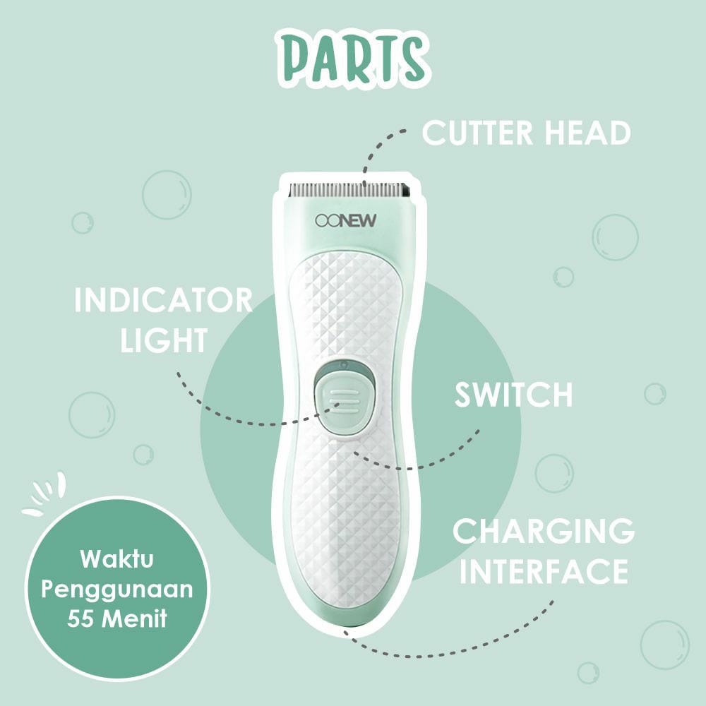 Makassar - Oonew Waterproof Hair Clipper / Hair Trimmer