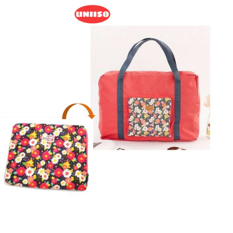Tas lipat travel motif / Tas jinjing lipat / Tas travel