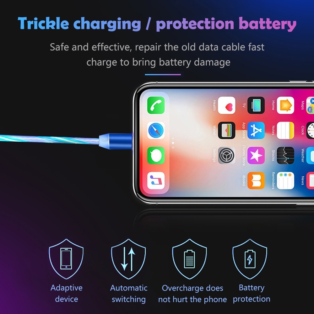 Kabel Charger Micro USB Tipe C Magnetik Fast Charging Untuk iPhone