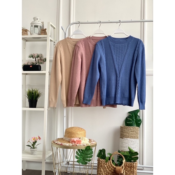 FW B1132 Atasan Rajut Import Premium Quality