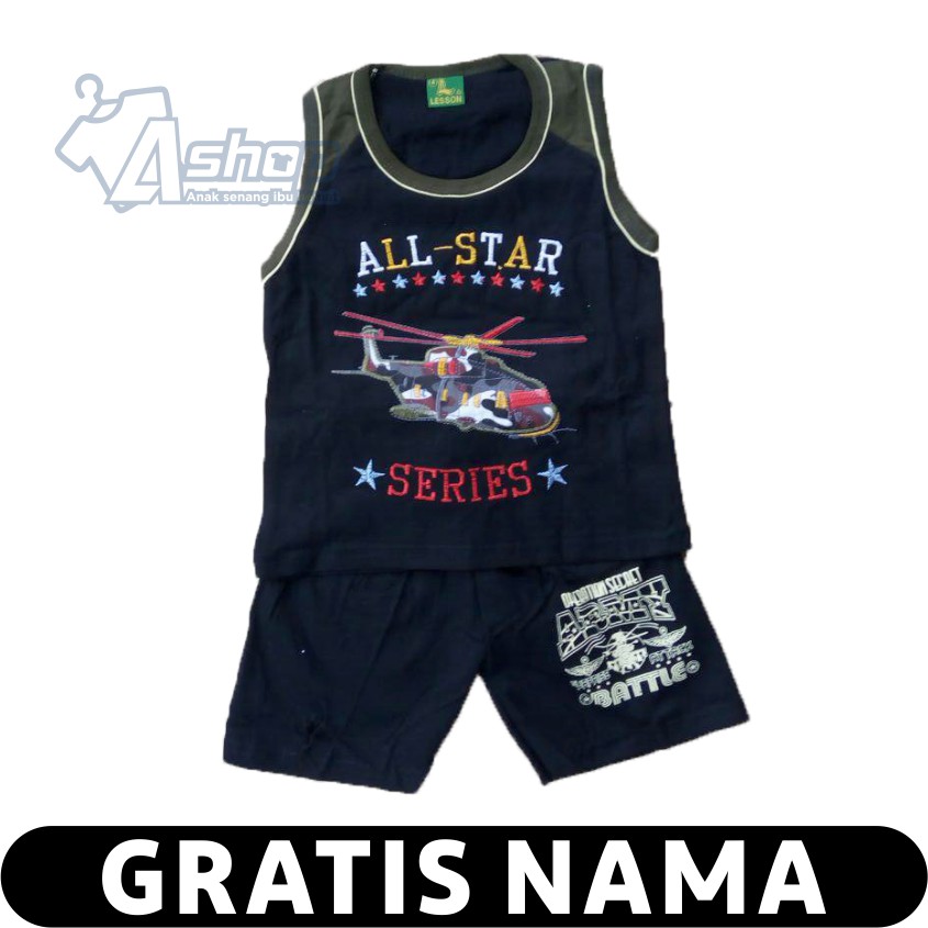 Baju Anak Army Singlet