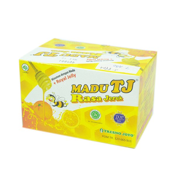 

Madu TJ Rasa Jeruk 1 Box Isi 12 Sachet Best Seller..!!