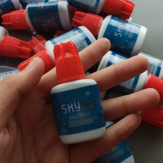 Sky 10ml S+ tutup merah murah / lem sky merah eyelash extension