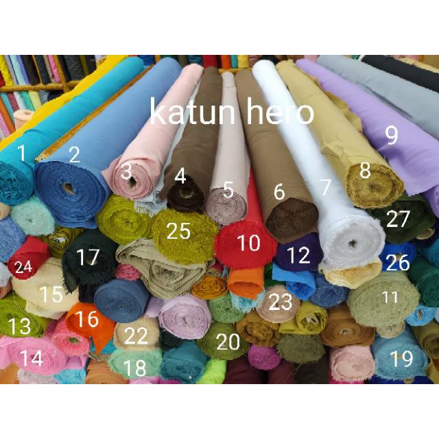 Kain katun hero /  bahan furing hero katun