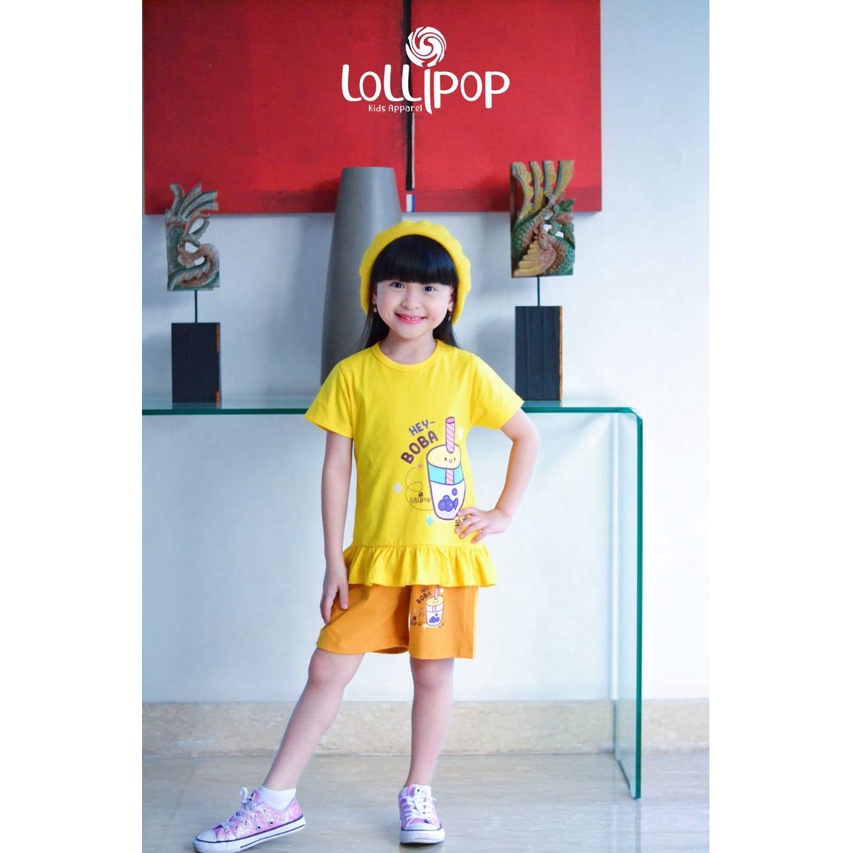 Setelan anak CUTE BOBA DAILY SERIES by LOLLIPOP