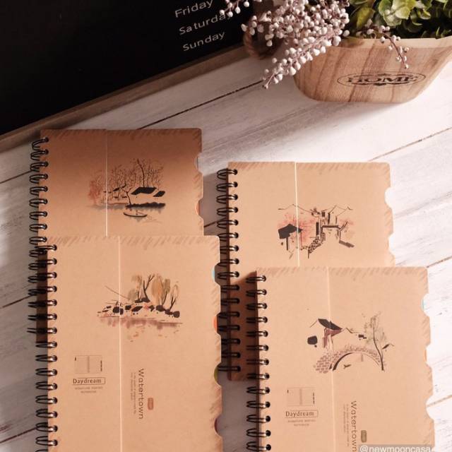 

Diary notes notebook buku jurnal sketsa catatan kegiatan agenda binder