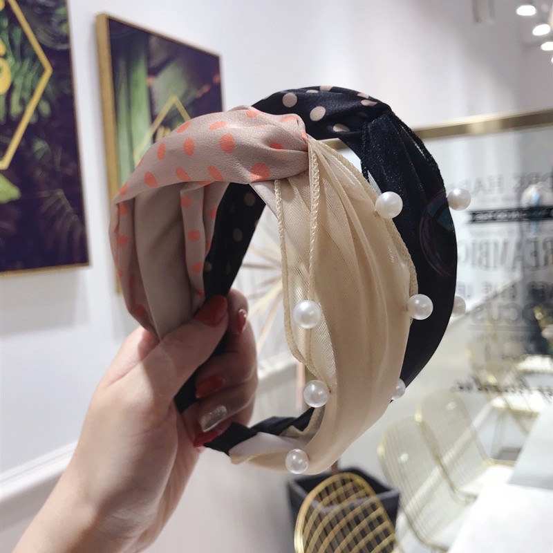 Bando-19 Bendo FASHION/Premium Bandana Simpul Twist Elastis Ala Korea Untuk Wanita