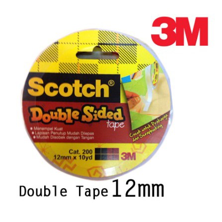 3M Scotch 200S Double Tape 12mm x 10yards